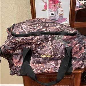 Cabela's Brown and Green Camo Travel Duffel